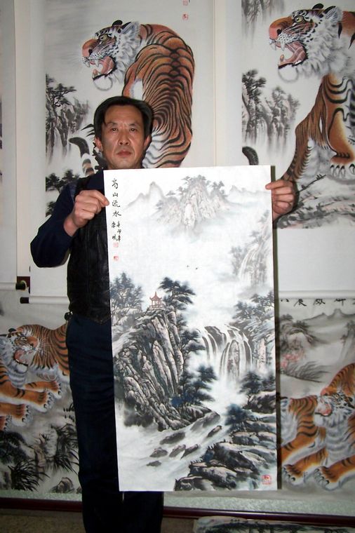 三尺豎幅山水畫