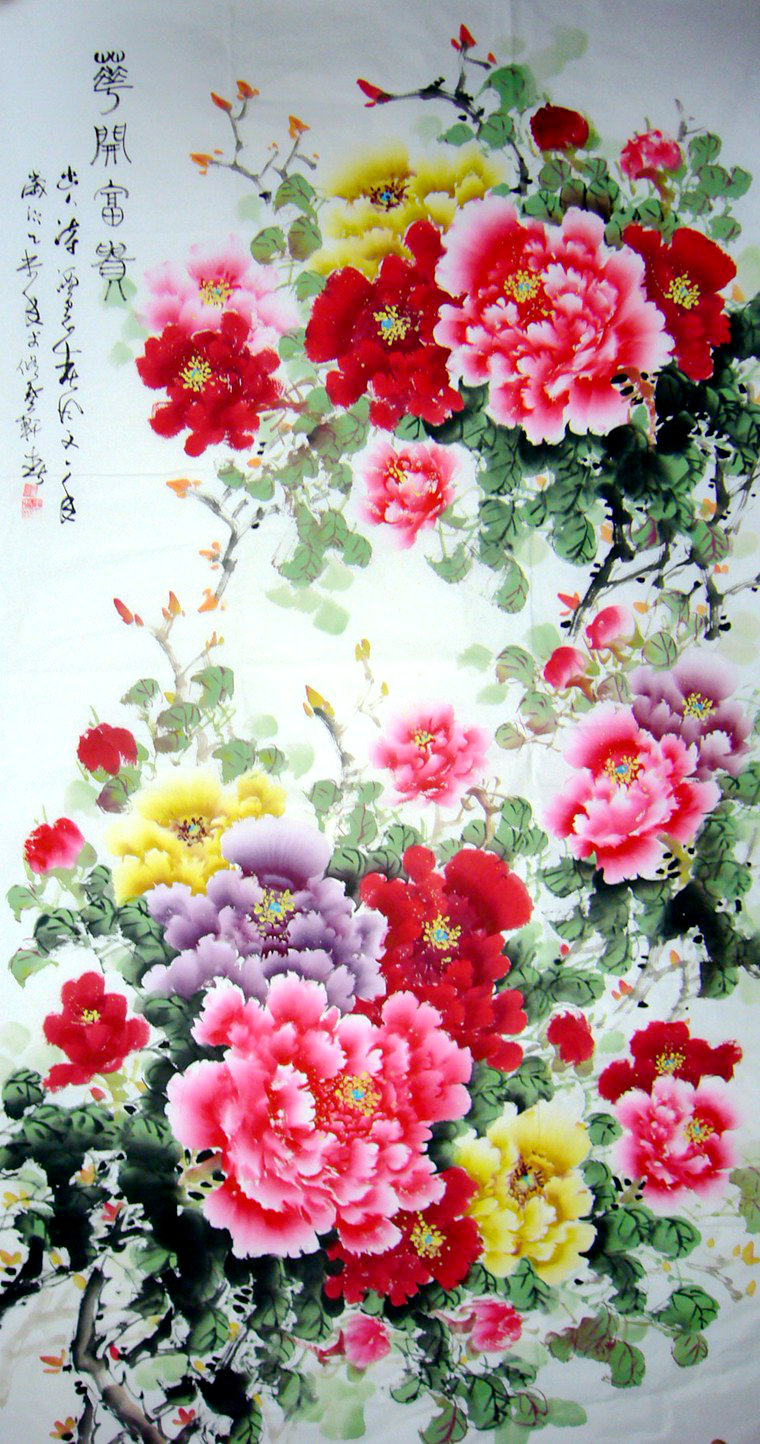 六尺牡丹花開富貴
