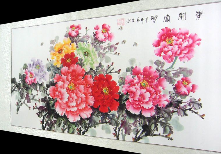 三尺牡丹畫