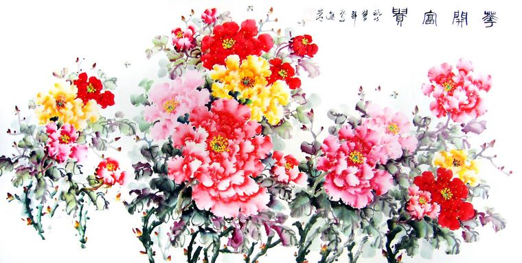 四尺牡丹圖