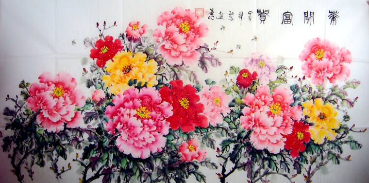 牡丹國畫優秀作品