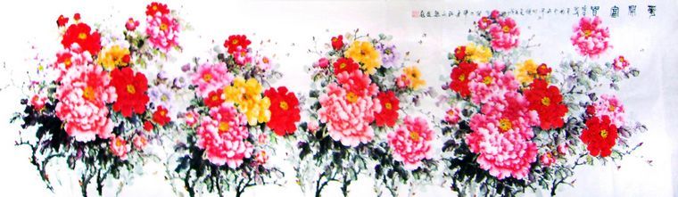 精品巨幅牡丹畫