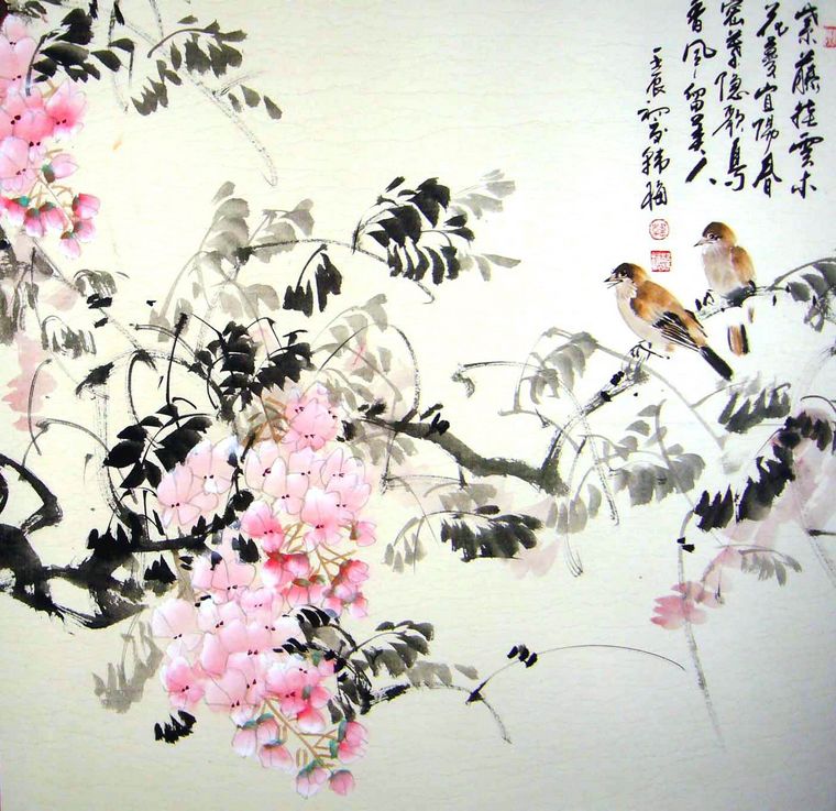 水墨花鳥畫