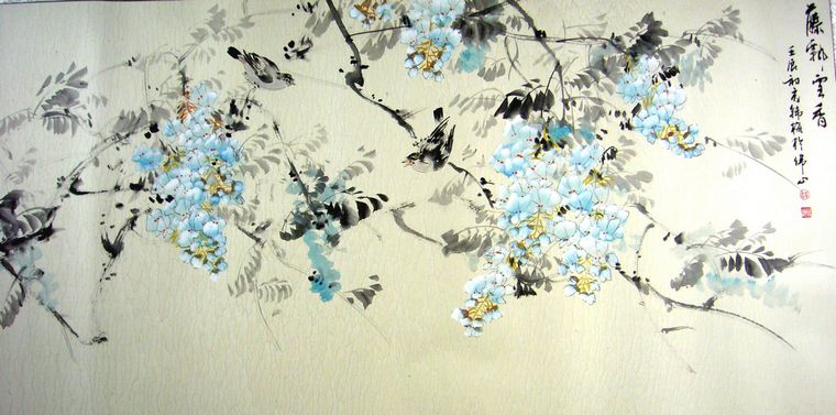 四尺花鳥畫