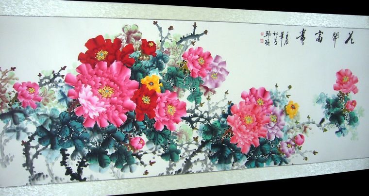寫意牡丹國畫