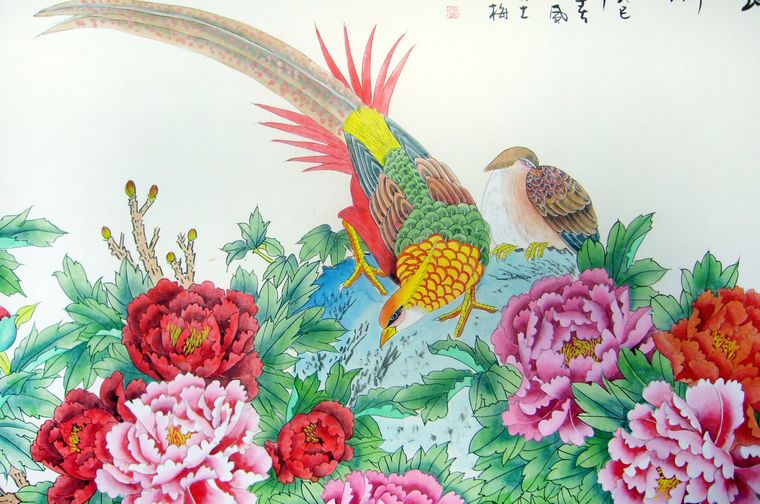 工筆畫牡丹圖