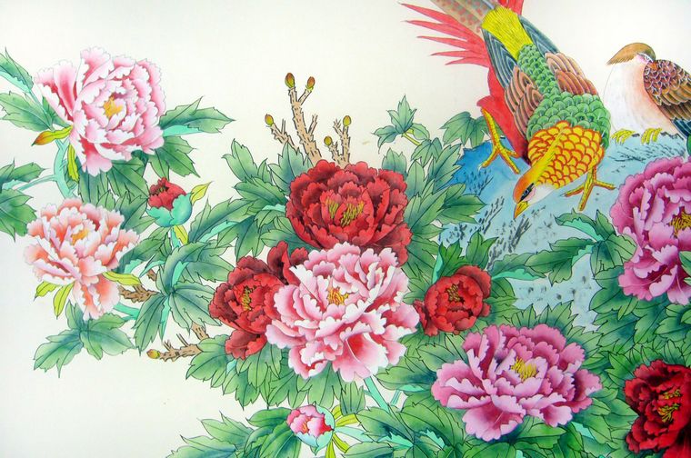 工筆畫牡丹圖