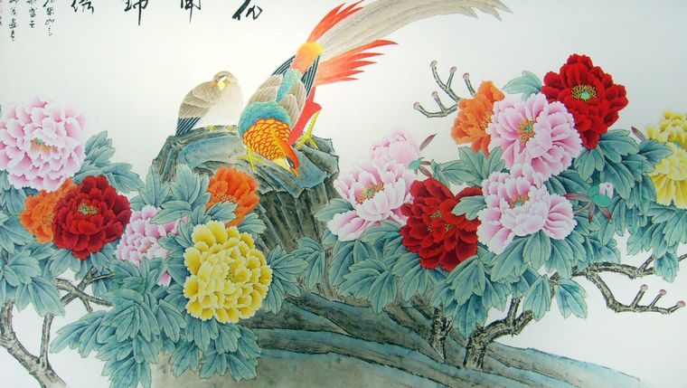 工筆畫富貴牡丹