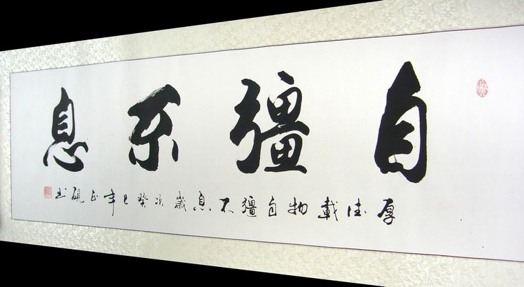 橫幅書(shū)法自強(qiáng)不息