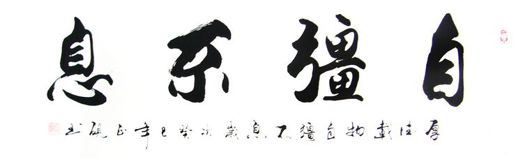 橫幅書(shū)法自強(qiáng)不息