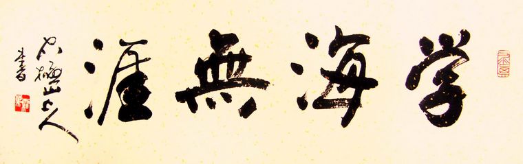 學海無涯書法作品