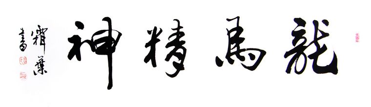 橫幅書法龍馬精神