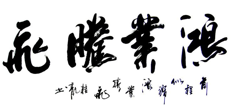 鴻業(yè)騰飛書(shū)法作品