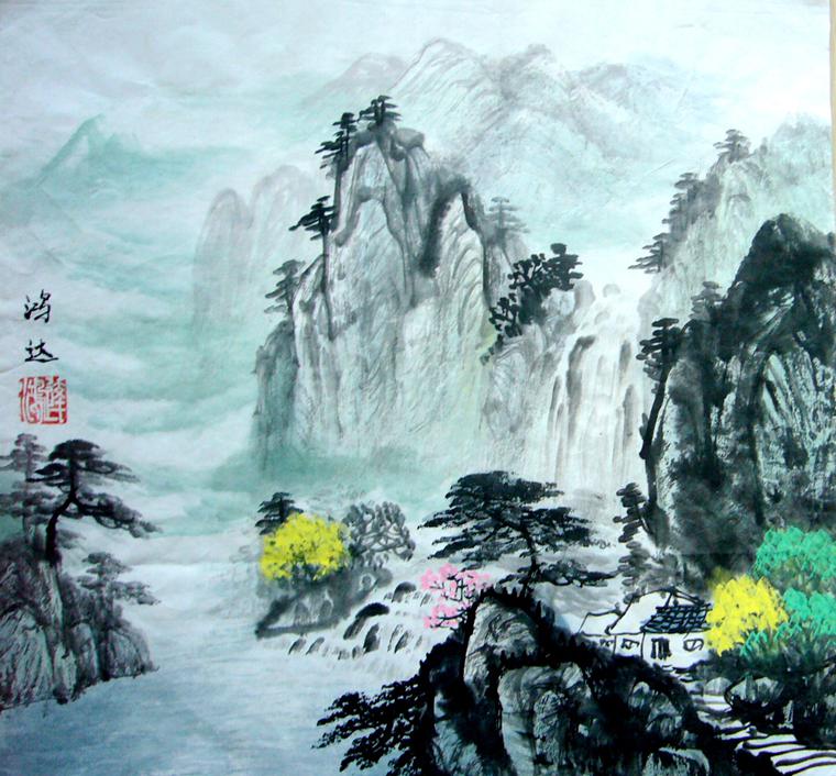 水墨畫山水