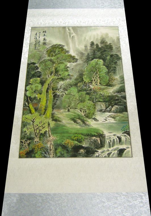 精品條幅山水畫