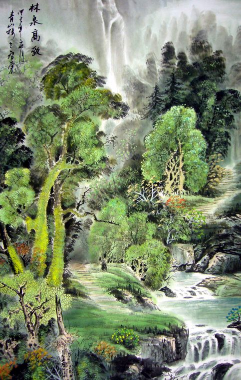 精品條幅山水畫