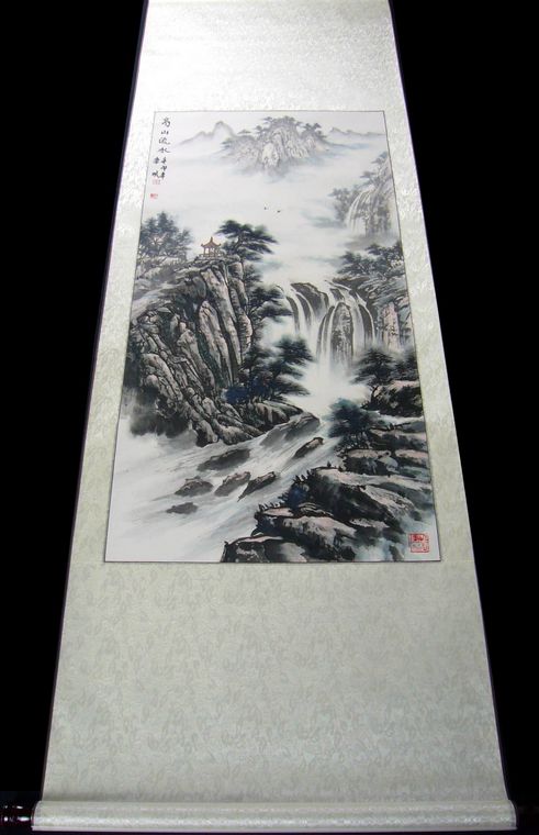 三尺豎幅山水畫