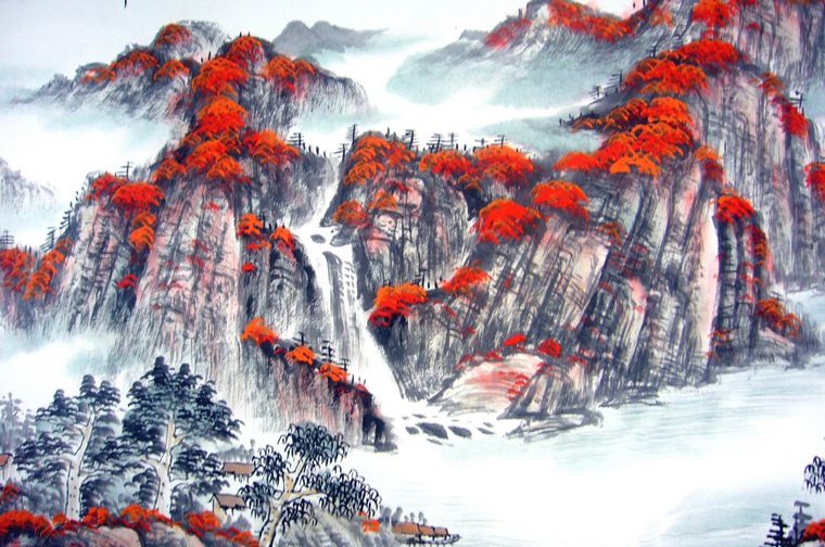 三尺寫意山水