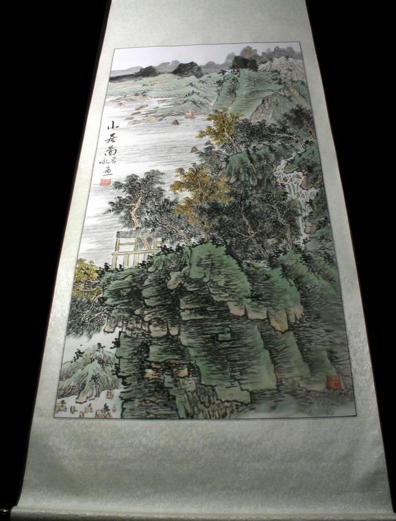 四尺水墨山水畫