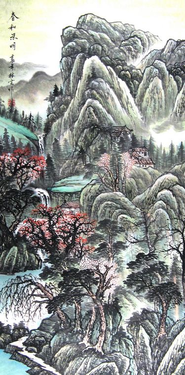 四尺國(guó)畫(huà)山水作品