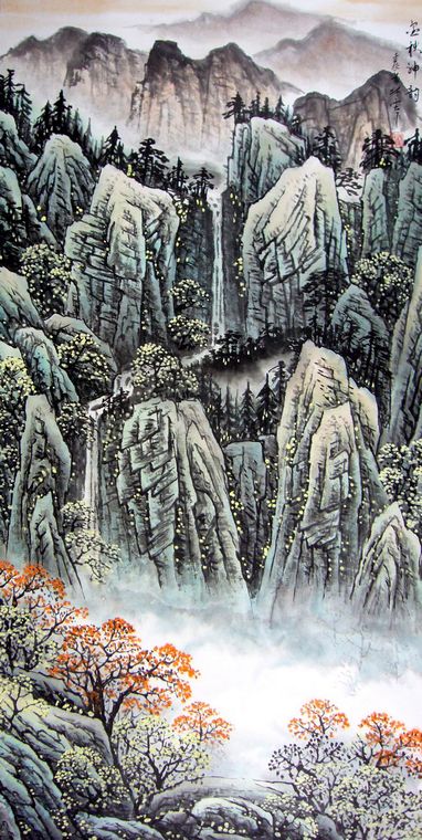 國畫水墨山水
