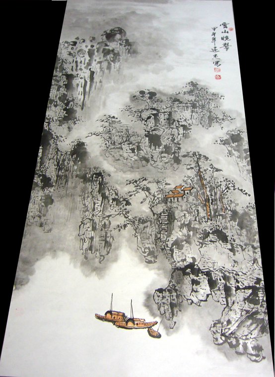 四尺寫意山水作品