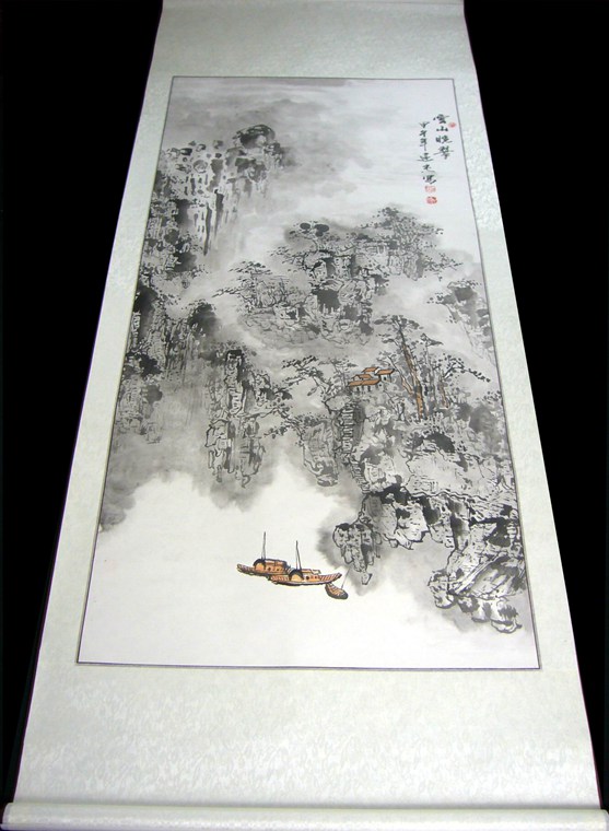四尺寫意山水作品