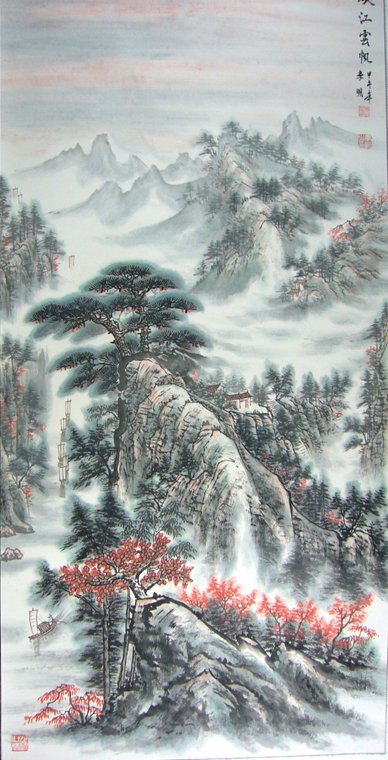 四尺精品山水畫