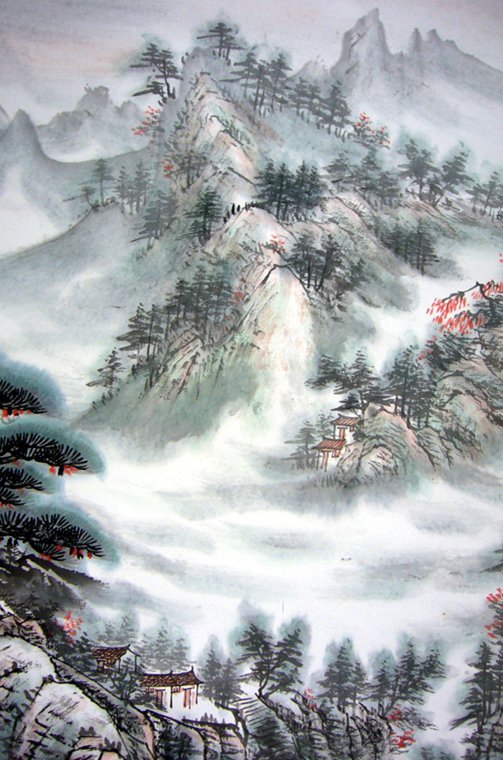 四尺精品山水畫