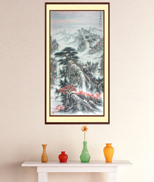 四尺精品山水畫