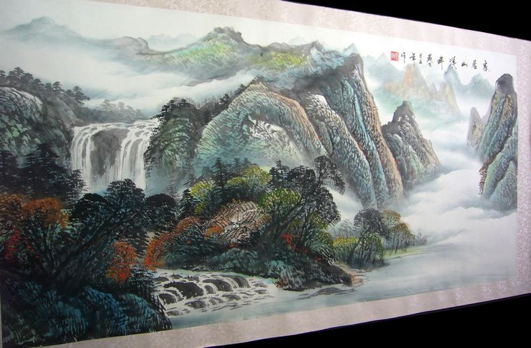 客廳山水風景畫