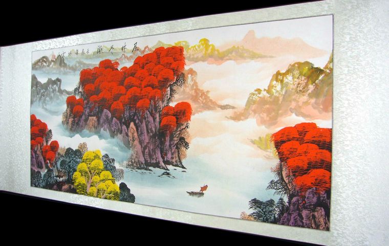 四尺山水風水畫