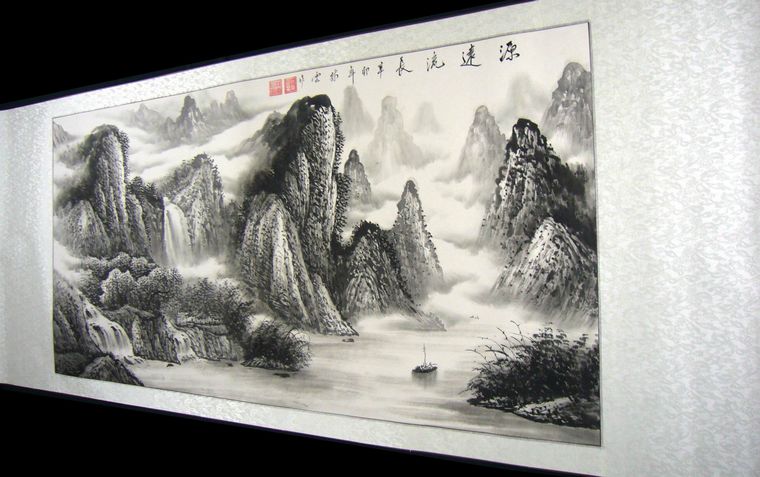 黑白山水畫