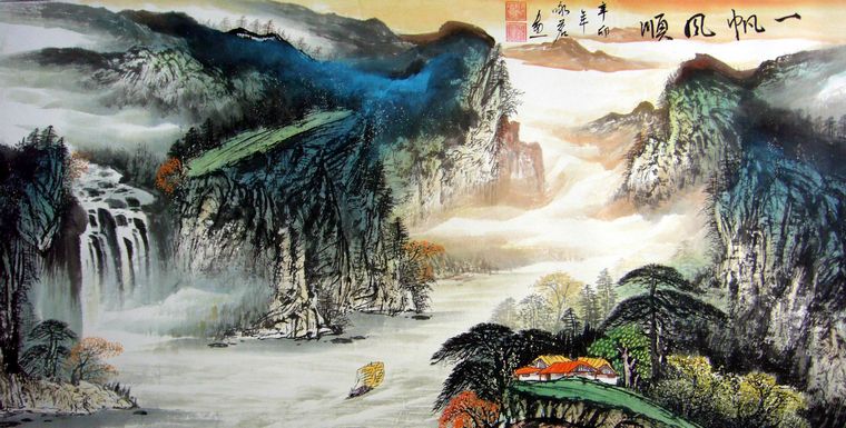 四尺國畫山水