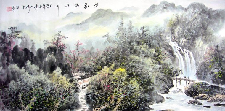 國(guó)畫四尺山水畫