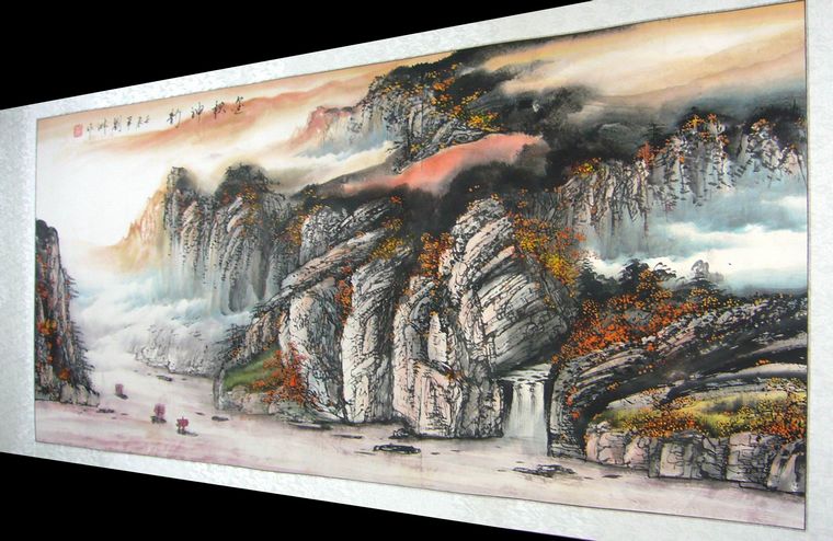 四尺國畫寫意山水