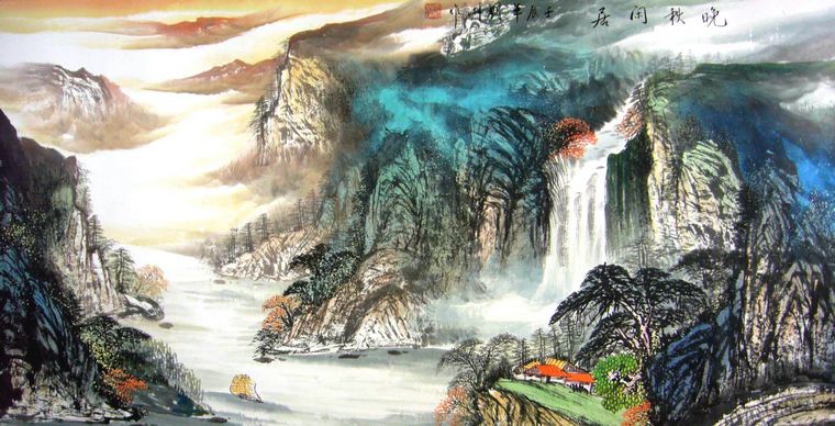 水墨山水風(fēng)景