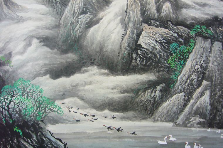 水墨山水畫(huà)作品