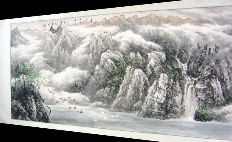 水墨山水畫(huà)作品