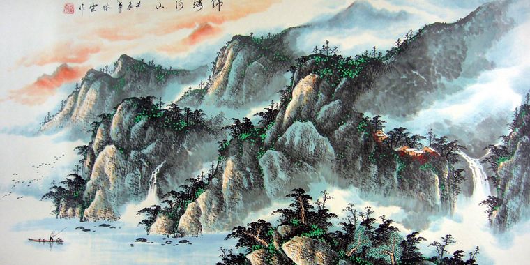 適合掛客廳的字畫