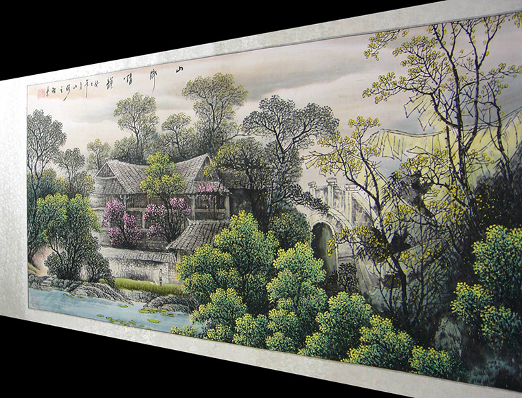 水鄉山水作品
