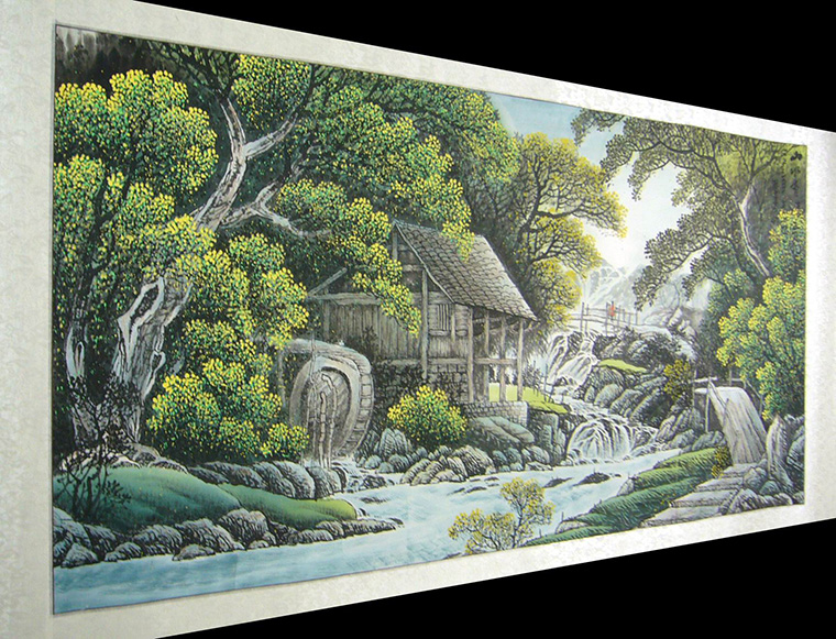鄉村風格山水畫