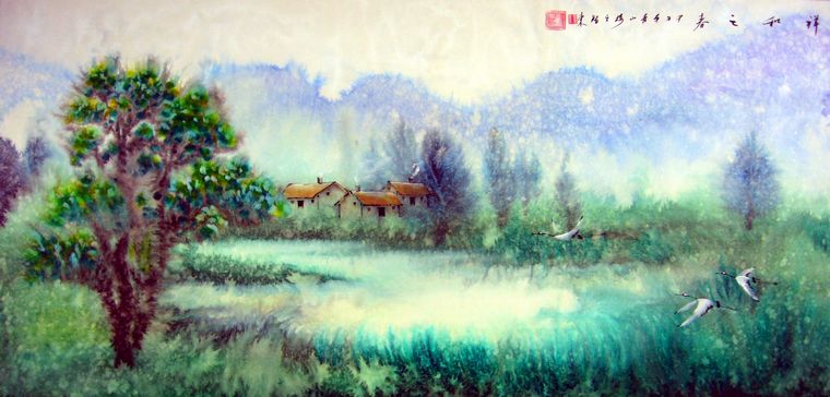 色彩風景畫