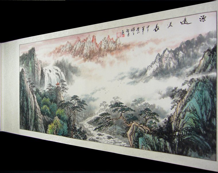 國畫山水作品