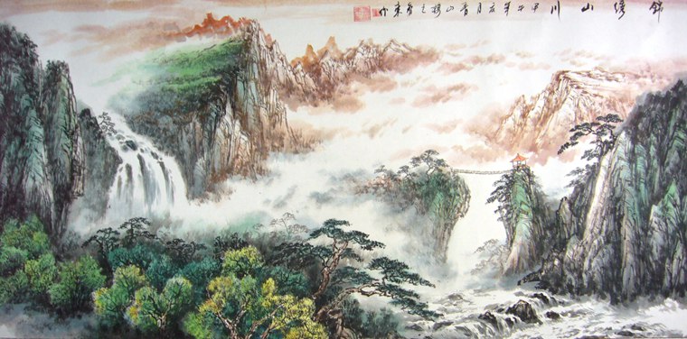 水墨山水畫作品欣賞