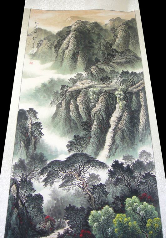 大客廳山水畫