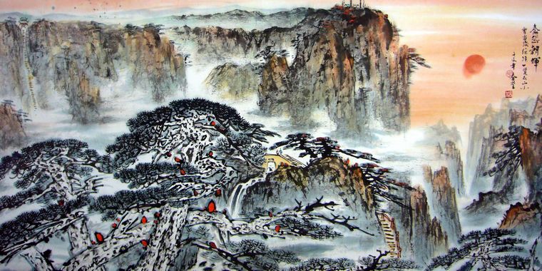 泰山山水畫