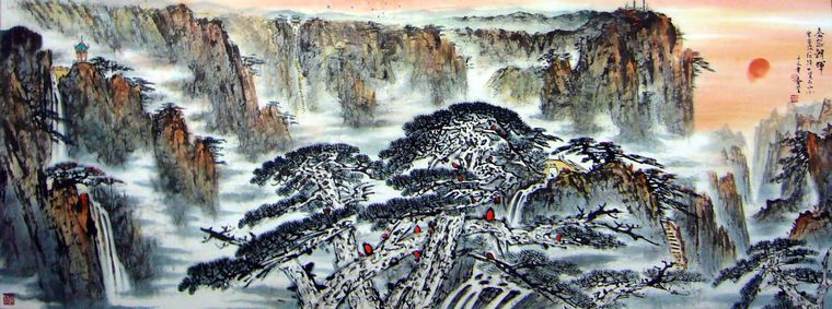 泰山山水畫