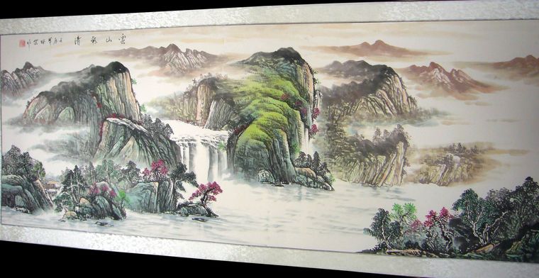 客廳水墨山水畫