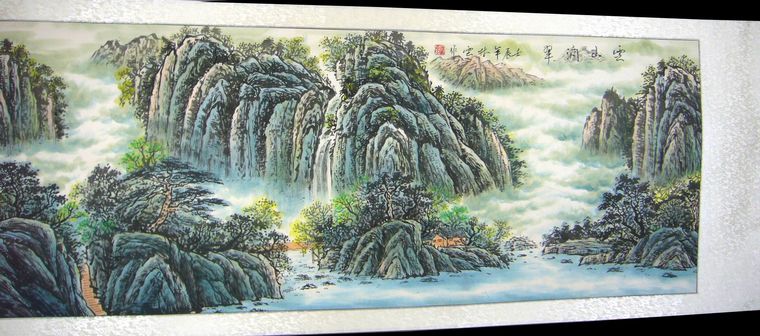 六尺寫意國畫山水